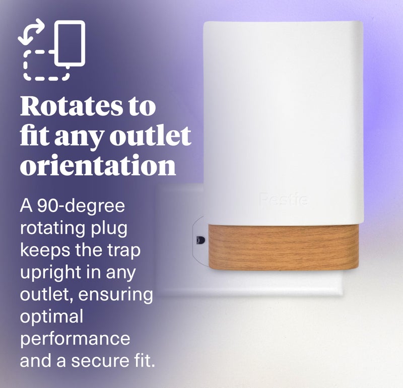 Pestie Fruit Fly Traps for Indoors â€“ Indoor Fly Trap Plug in Light, Gnat Traps for House Indoor, Electric Bug Trap for Kitchen & Home, Plug-in Insect Trap for Fruit Flies (1 Device & 2 Cartridges) - Image 5
