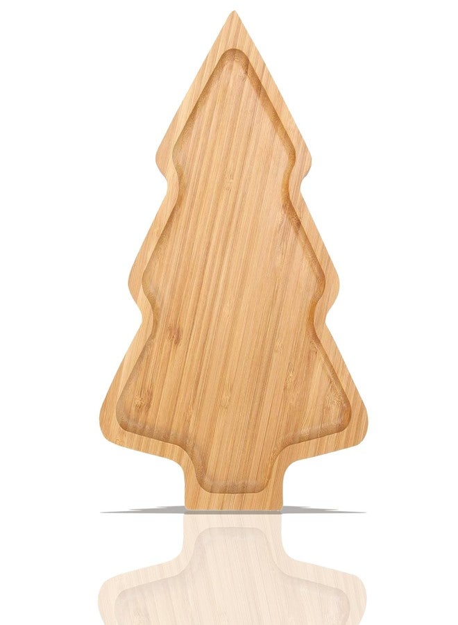 CARMELIT Christmas Tree Charcuterie Board Xmas Sushi Cutting Board Fruit Tray Holiday Cheese Board Xmas Tree Serving Board Kitchen Chopping Board Dessert Candy Dish - Image 1