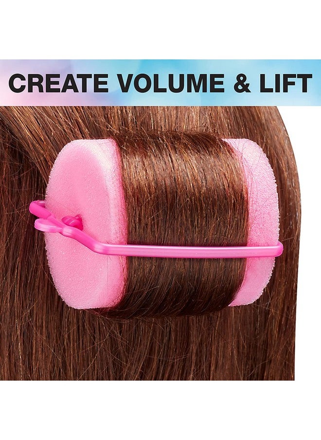 CONAIR Conair Foam Hair Rollers - Heatless hair curlers - Foam Rollers - Heatless Hair rollers in Large - Pink - 9 Count w/storage case  - Image 4