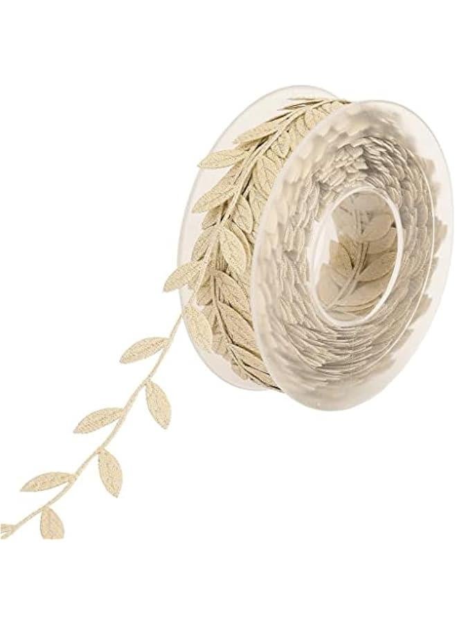 Generic Lace Leaves Vine Garlands Ribbon Wedding Dress Bag DIY, Glod  - Image 1
