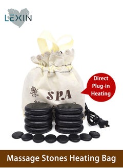 LEXIN Massage Stones Heating Bag -Direct Plug-in Heating (Massage Stones Not Included)  - Image 1