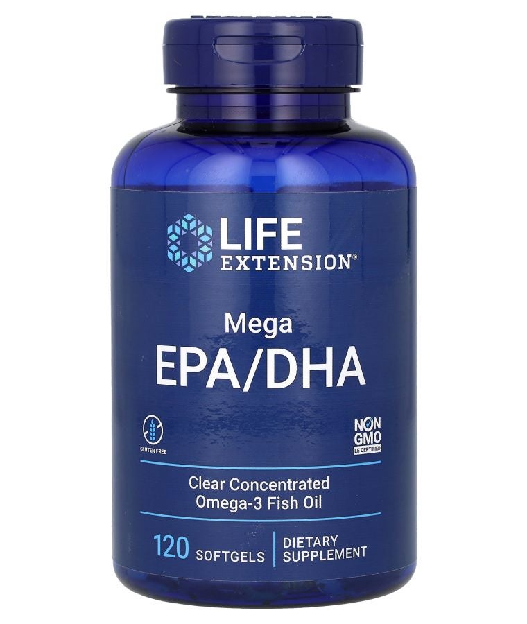 ميغا EPA/DHA 120 كبسولة لينة (1000 ملغ لكل كبسولة)