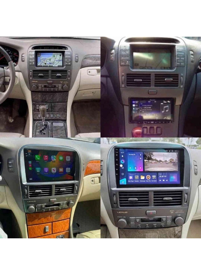 رايموس شاشة أندرويد لسيارة لكزس LS430 مقاس 9 إنش – رام 4 جيجابايت تدعم Apple CarPlay وAndroid Auto لاسلكي، شاشة QLED تعمل باللمس، دعم شريحة SIM، نظام DSP صوتي، كاميرا AHD للرؤية الليلية، متوافقة مع التحكم بالمكيف (2001–2006) - Image 2