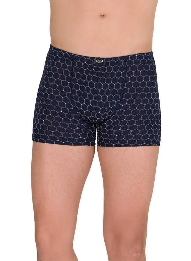 Berrak 4497 Modal Patterned Men's Boxer Battal Xxl