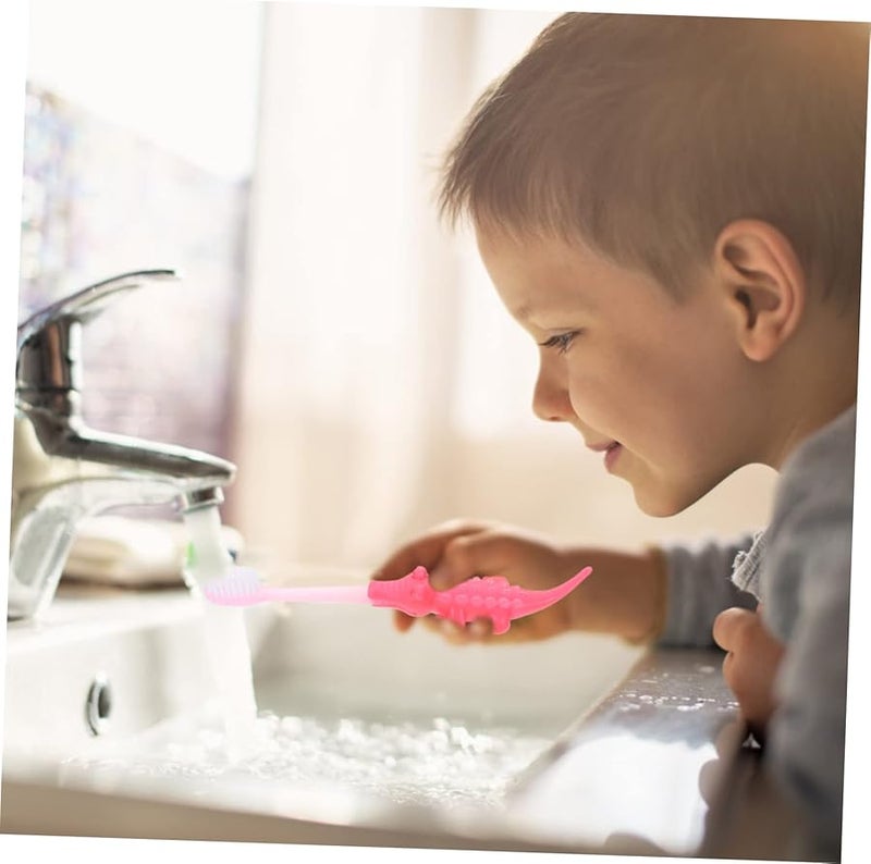 8 قطع فرش أسنان كرتونية للأطفال بشعيرات ناعمة للأولاد والبنات والعناية بالفم للأطفال - Image 4