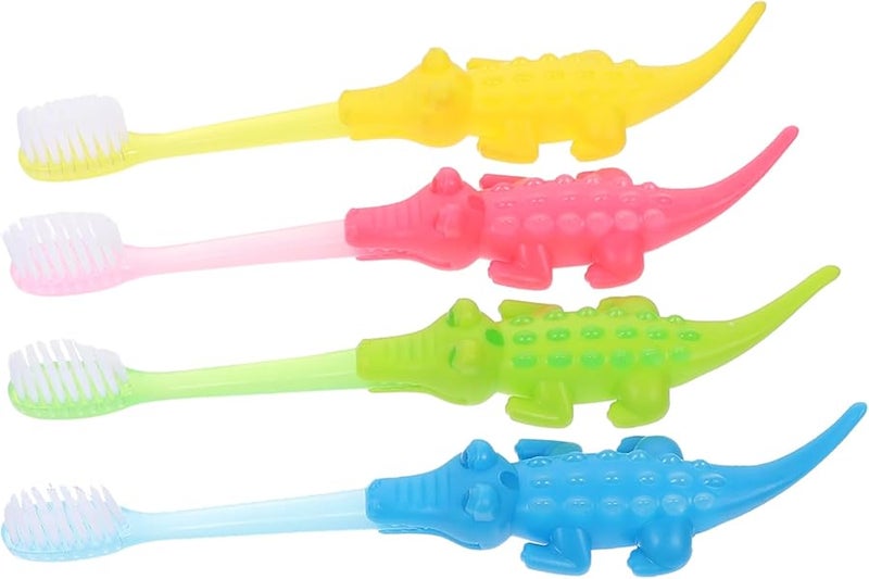 8 قطع فرش أسنان كرتونية للأطفال بشعيرات ناعمة للأولاد والبنات والعناية بالفم للأطفال - Image 2