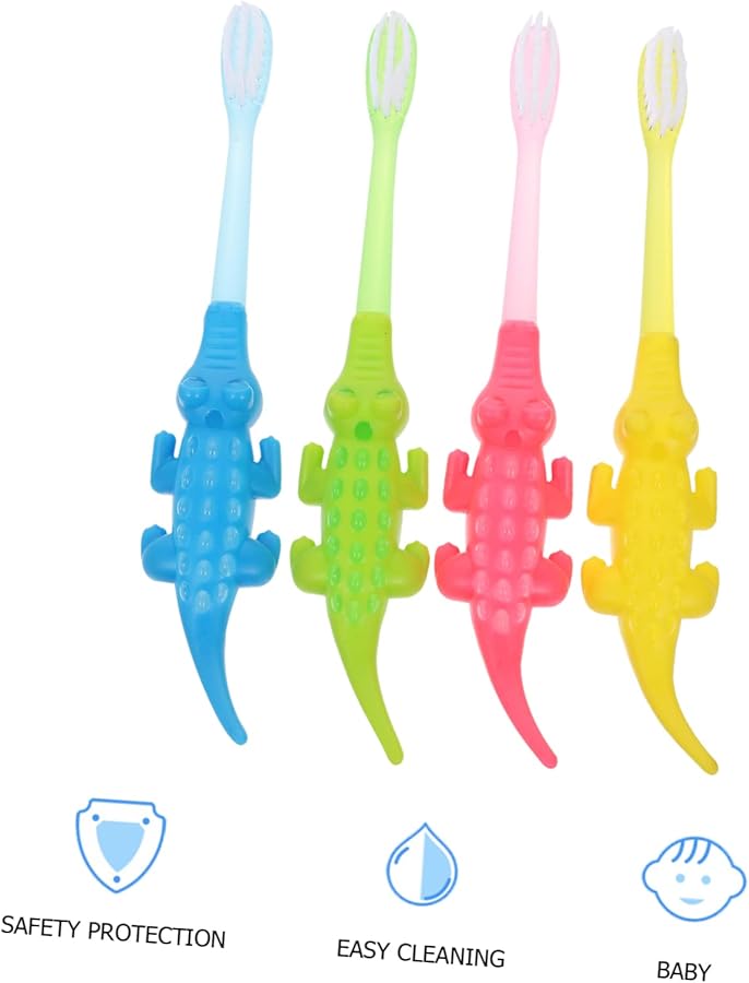 8 قطع فرش أسنان كرتونية للأطفال بشعيرات ناعمة للأولاد والبنات والعناية بالفم للأطفال - Image 5