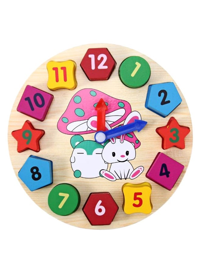 NIBEMINENT Cartoon Pattern Digital Blocks Clock 18.5cm - Image 3