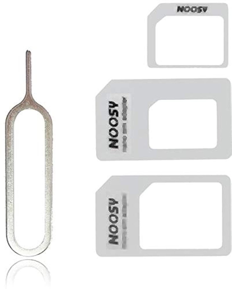 Adapters Nano SIM to Micro SIM / Standard SIM Card Adaptors for iPhone 4 / 5 / 6 / 7 - White