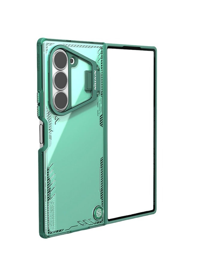 Case for Samsung Galaxy Z Fold 6, Magnetic Case with Camera Protection and Stand, Transparent Anti-Scratch Case - Image 4