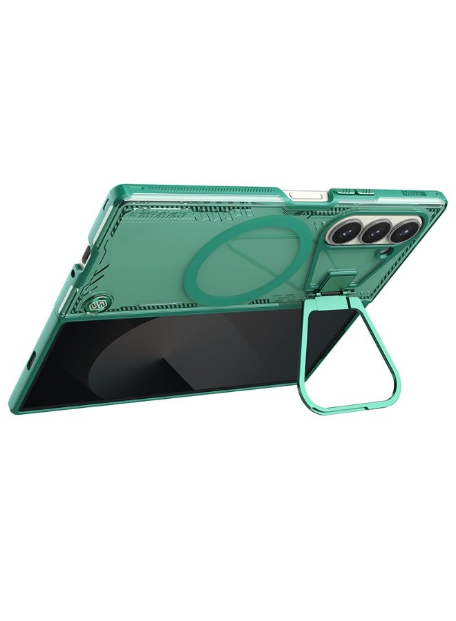 Case for Samsung Galaxy Z Fold 6, Magnetic Case with Camera Protection and Stand, Transparent Anti-Scratch Case - Image 3