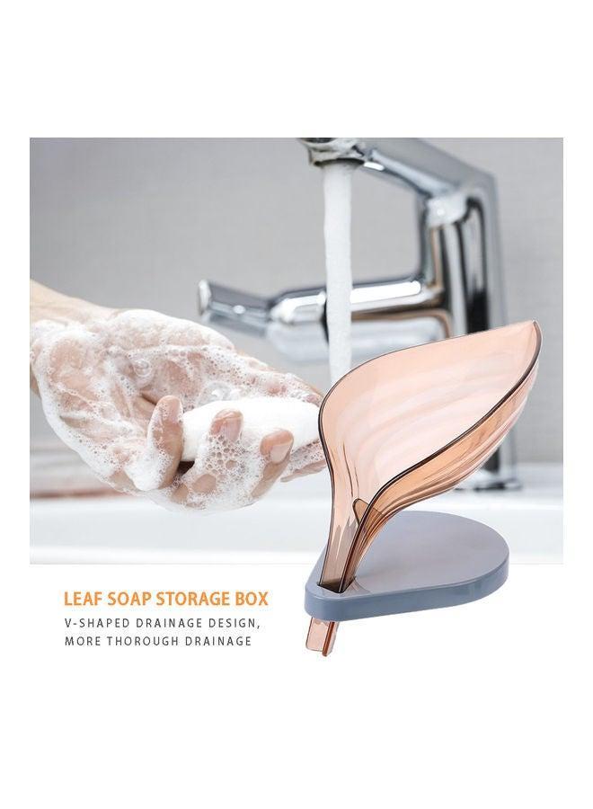 Leaf Shaped Soap Holder Multicolour 12cm  - Image 3