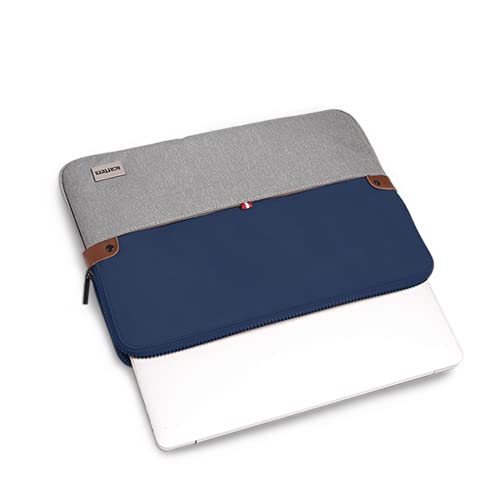 Scarters™ Splash-Proof Navy Blue Ultra-Sleek Designer Laptop Sleeve/case for 13.3 inch Laptop/MacBook/Tablet : Folio Vol. IV - Image 3