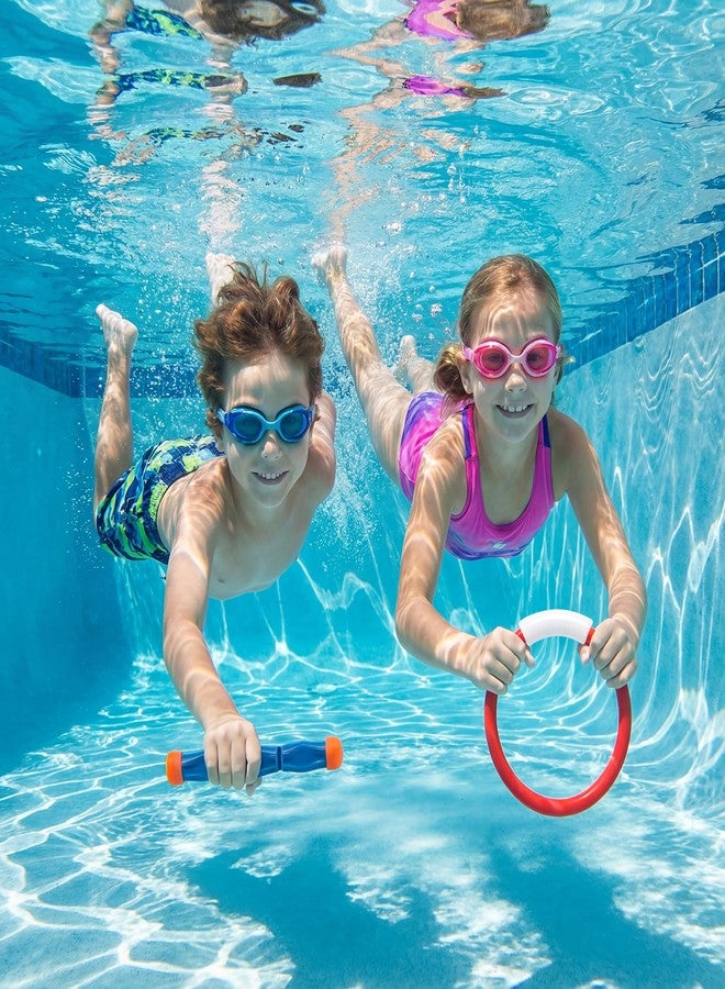 PARENTSWELL 16 PCS Pool Toys for Kids, Diving Toys Set for Swimming Pool Including Dive Rings & Sticks, Colorful Sinking Toys for Summer Water Games, Party Favor for Boys Girls - Image 5