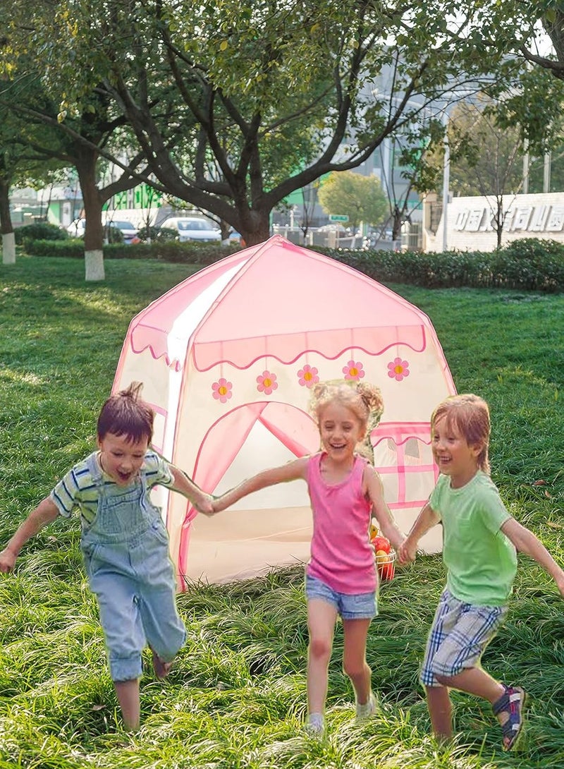 RAKAY Kids play tent with windows, 130*100*130 cm,Children's portable tent, suitable for indoor and outdoor fun castle playhouses, easy to set up and fold, providing ample play space, suitable for kids aged 3-12 for use at the beach, garden, and camping. - Image 5