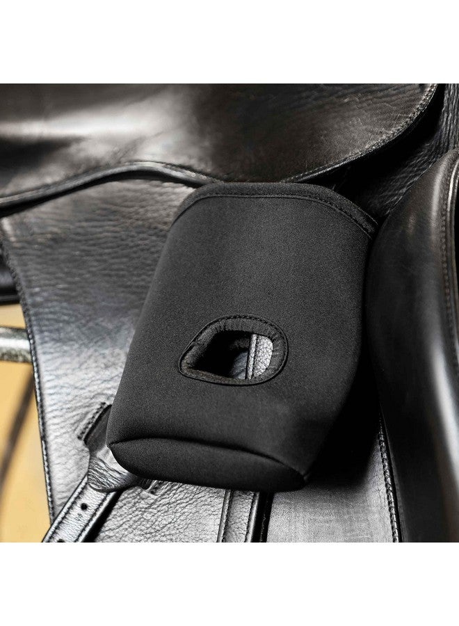 هورز أغطية ركاب من هورز مصنوعة من النيوبرين الناعم، مقاس 6.3 بوصة × 8 بوصة | احمِ سرجك - أسود - مقاس واحد - Image 2