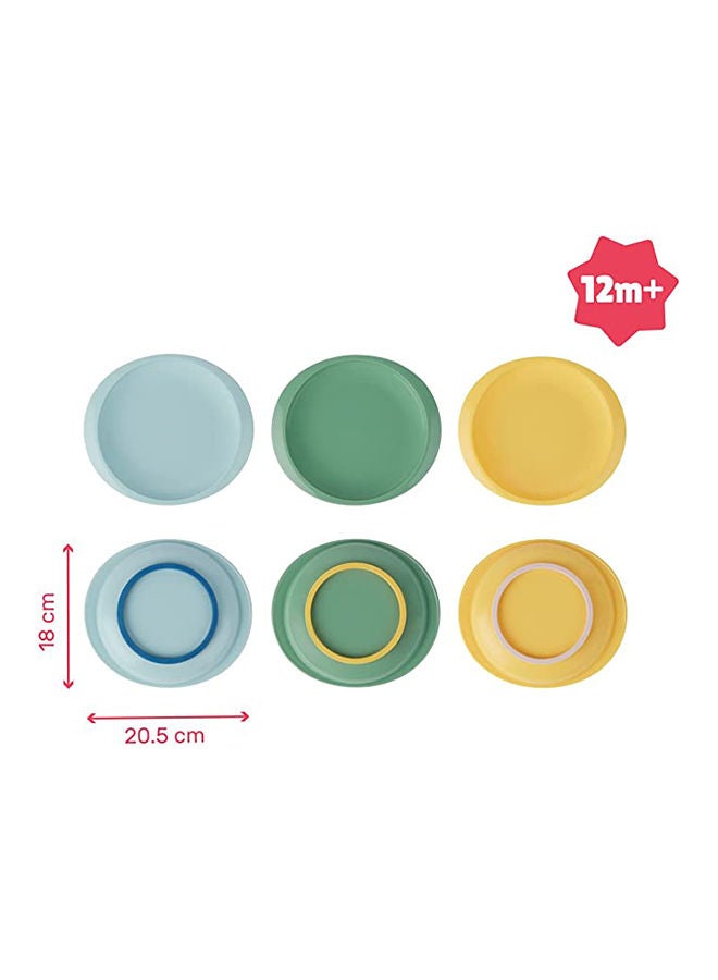 Badabulle Non-Slip And Unbreakable Plates, Set of 3 - Image 3