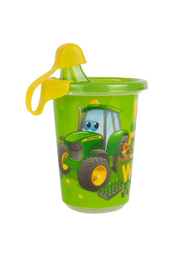 the FIRST years Take & Toss John Deere Sippy Cups Reusable Toddlers Cups With Lids Kids Party Pack With 2 Travel Caps 10 Oz 10 Count  - Image 5