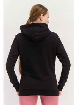 PUMA Women Sportswear Fit Long Sleeves Outdoor Hoodie, Black  - Image 3