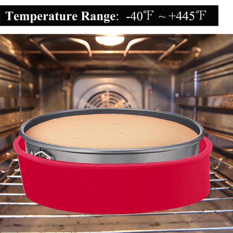 GBYAN Silicone Springform Cheesecake Pan Protector for 9'',9.5'' Round Springform Pan, Cheesecake Water Bath Protector, Baking Accessories Preventing Water from Entering, 10 inch - Image 4