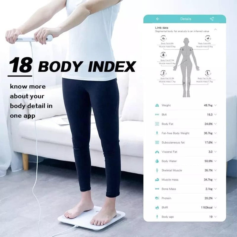 Smart Body Fat Scale with Bluetooth App - 400lb - Image 4