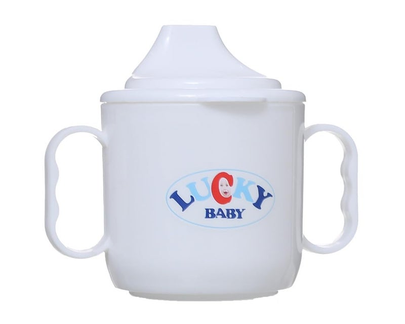 Cup With Handle For Kids With Solid Spout, White DR-A-466 - Image 2