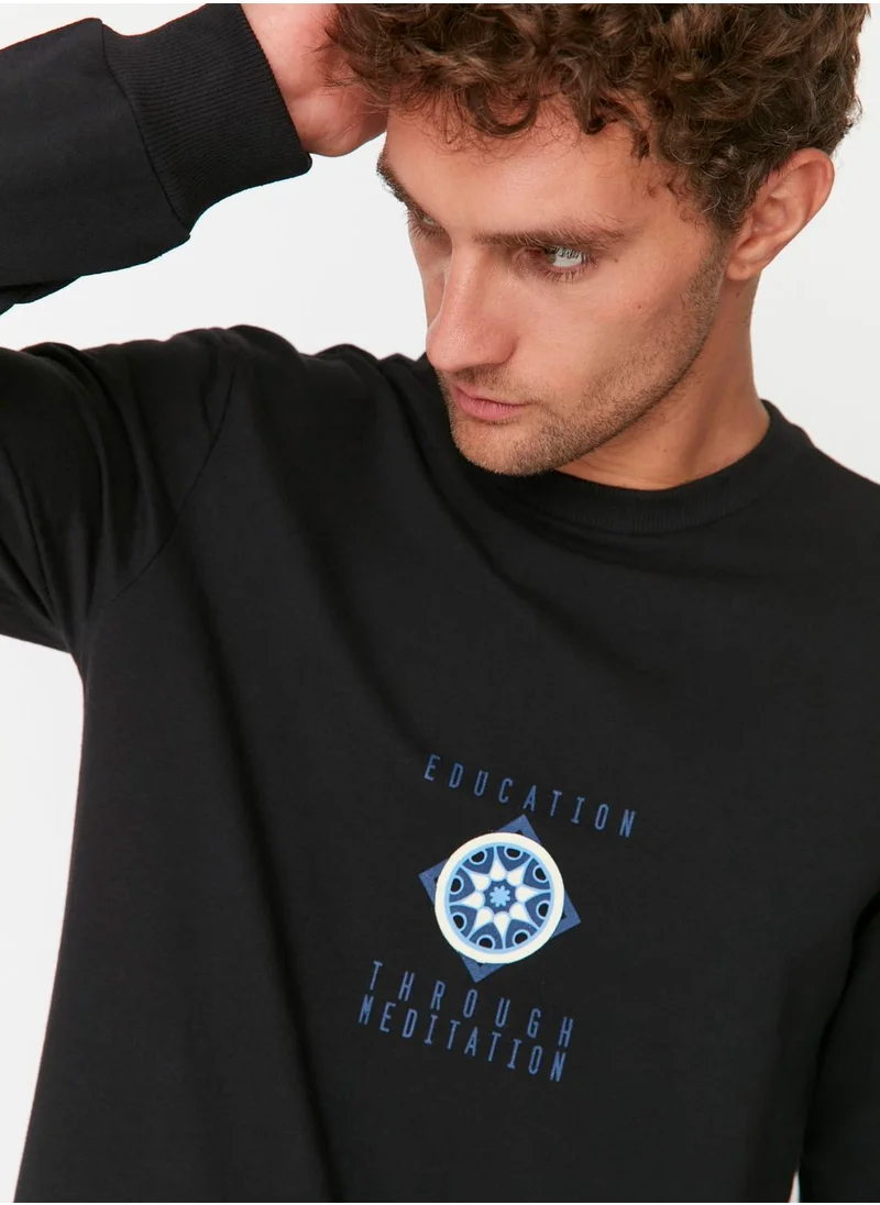 trendyol Back Print Sweatshirt