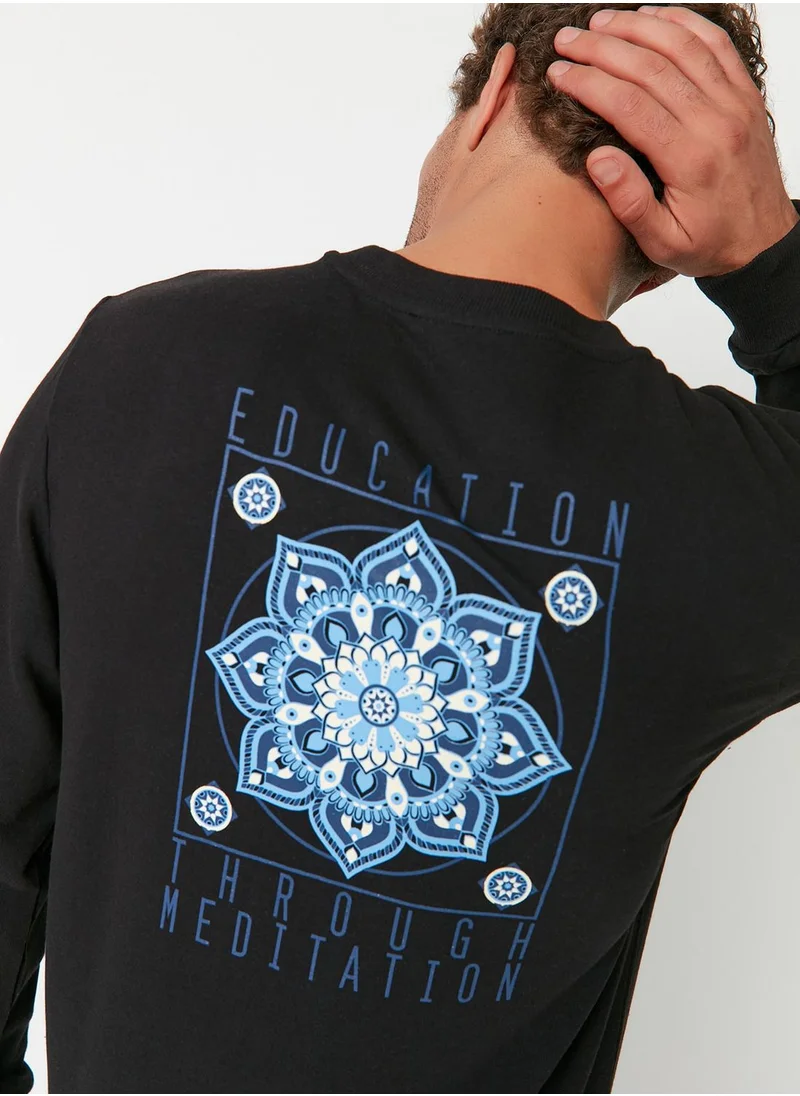 trendyol Back Print Sweatshirt