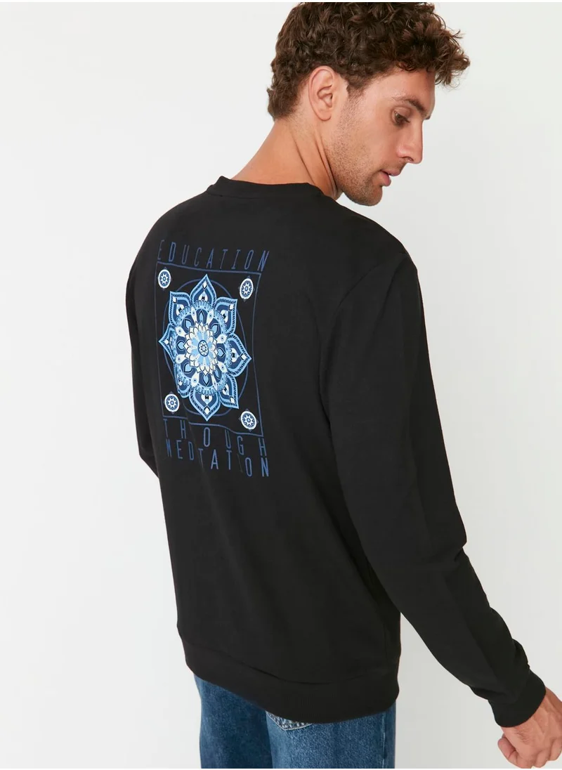 trendyol Back Print Sweatshirt