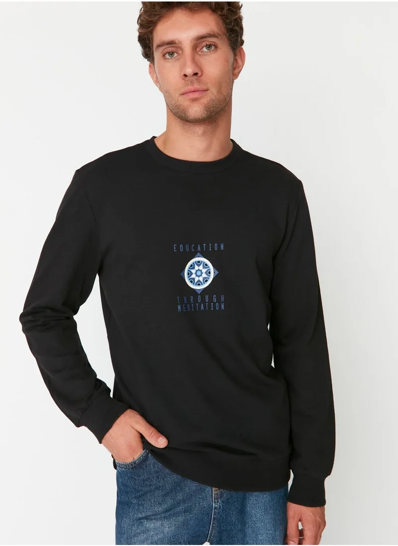 trendyol Back Print Sweatshirt
