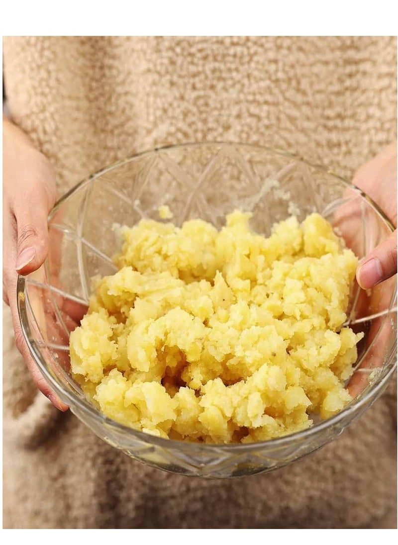 Nylon Potato Masher Baby Supplement Silicone Ricer Press Blender Crusher with Non-Stick Handle Nonstick Potato Ricer for Mashing Root Vegetables, Apples, and Nuts