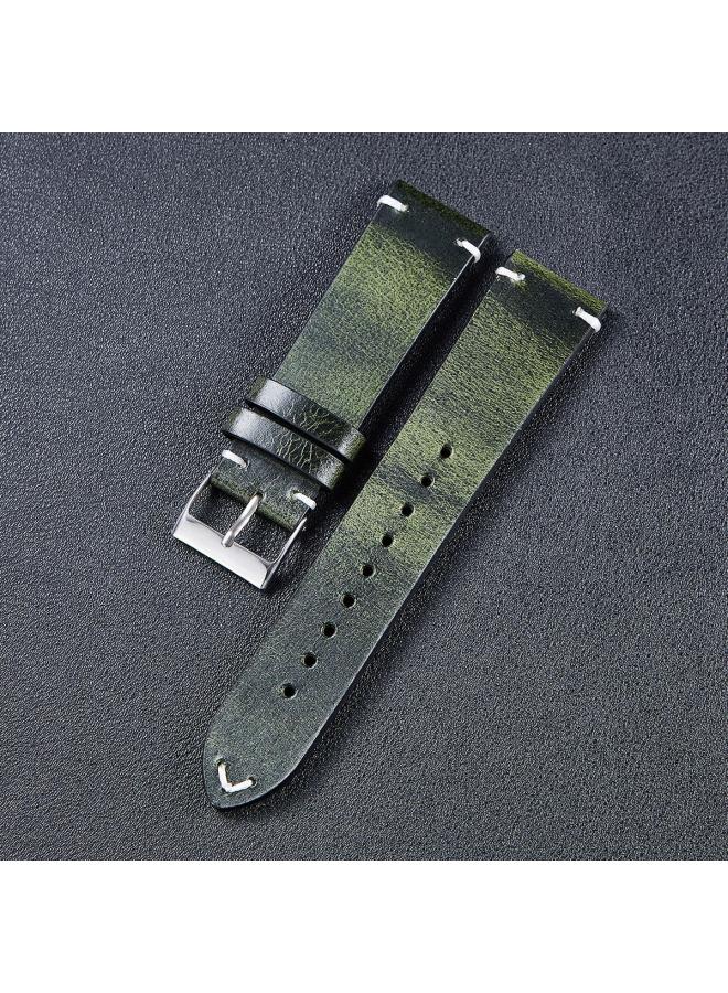 New Color Changing Outlet Leather Strap Retro Oil Wax Italian Antique Ultra Thin Watch Strap Mm