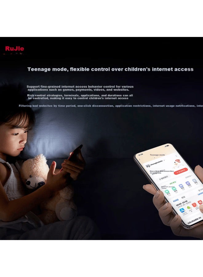 Ruijie 9-port 2.5g Poe Home Gateway All-in Rg-eg209mg With 200gb Storage, 2000mbps Bandwidth, 120w Poe Power, Ac Controller, And Behavior Management - Image 4