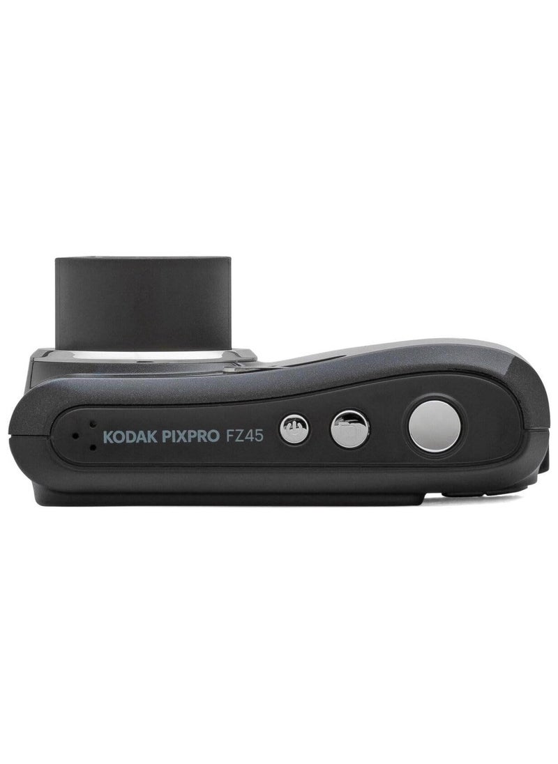 Kodak Co - PIXPRO FZ45 16.4 Megapixel Digital Camera, 2.7" LCD, 16.35 MP Sensor, 4x Optical Zoom, Wide Shooting Modes, Face & Pet Detection, Digital Image Stabilization, Black | FZ45BK - Image 1
