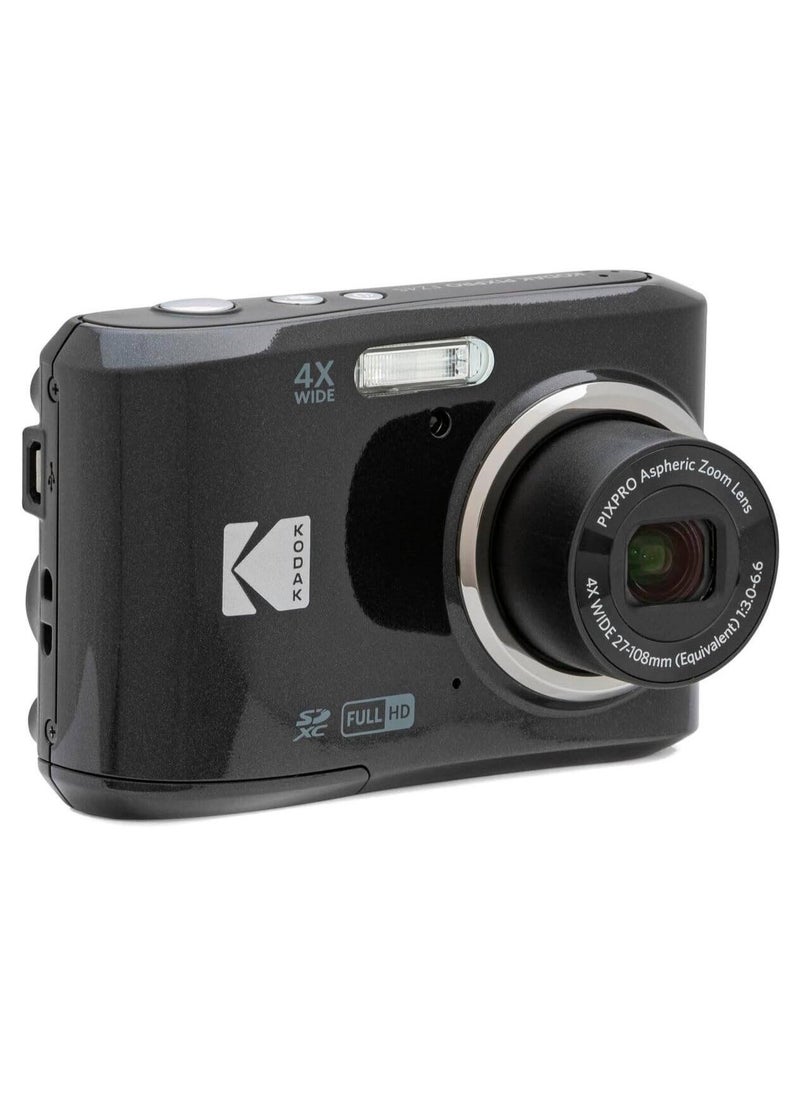 Kodak Co - PIXPRO FZ45 16.4 Megapixel Digital Camera, 2.7" LCD, 16.35 MP Sensor, 4x Optical Zoom, Wide Shooting Modes, Face & Pet Detection, Digital Image Stabilization, Black | FZ45BK - Image 1