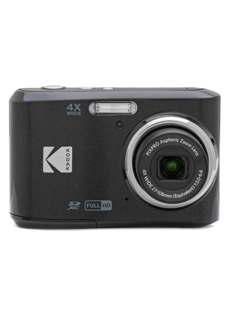 Kodak Co - PIXPRO FZ45 16.4 Megapixel Digital Camera, 2.7" LCD, 16.35 MP Sensor, 4x Optical Zoom, Wide Shooting Modes, Face & Pet Detection, Digital Image Stabilization, Black | FZ45BK - Image 1