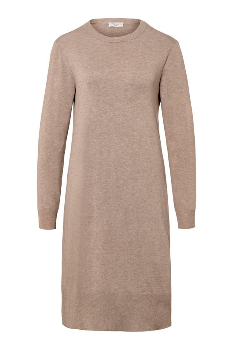 Tchibo Women Knitted Sweater Dress, Beige - Image 3