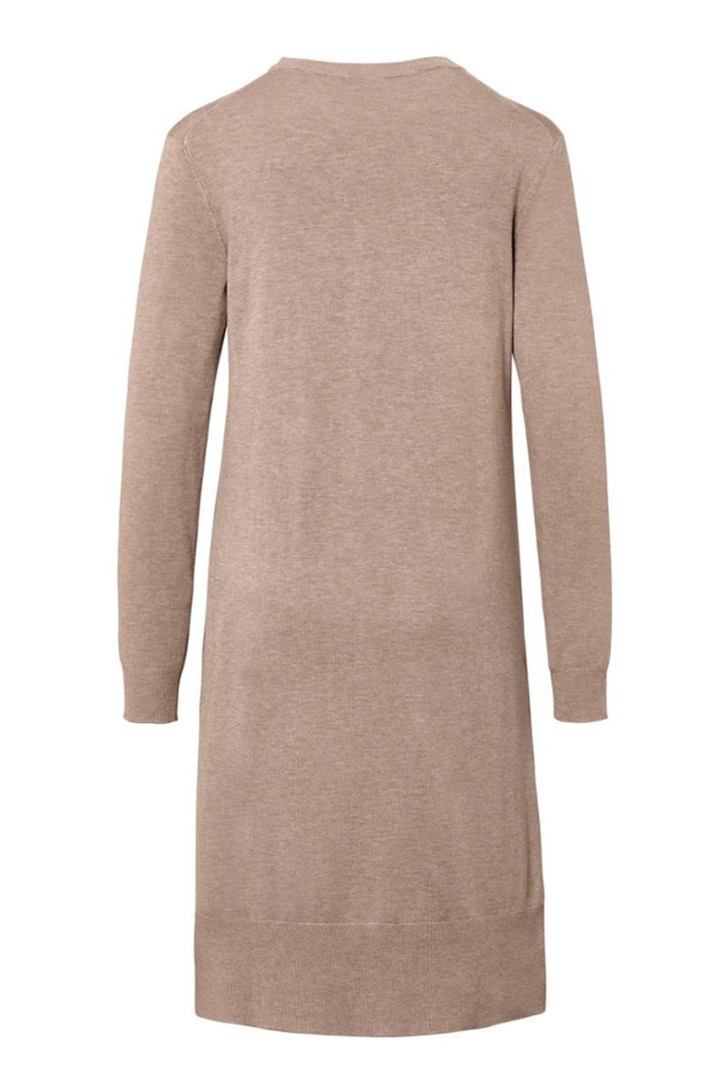 Tchibo Women Knitted Sweater Dress, Beige - Image 4