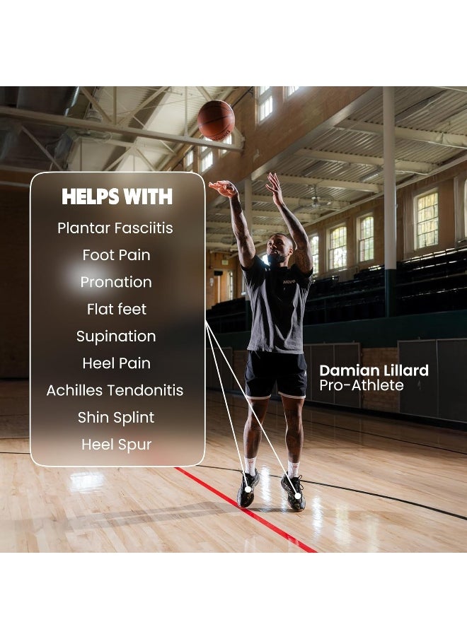 move Game Day Pro- Ultimate Performance Sports Insoles For Basketball, Volleyball, Football, Tennis, Athletics, Baseball, Running, And Active Lifestyle. Extra Shock Absorption (M 11-11.5/Wm 12.5-13)  - Image 3