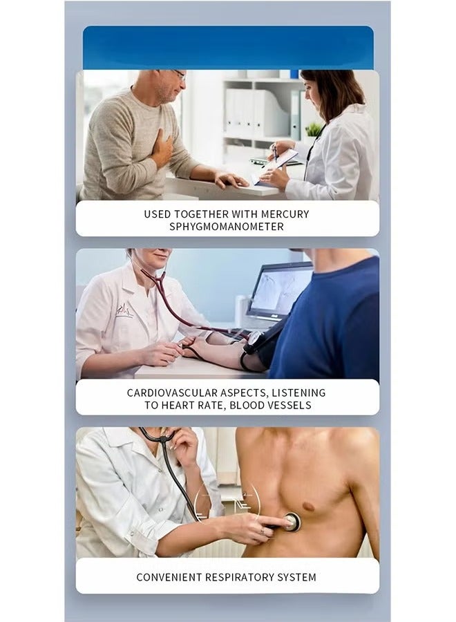 NH This professional dual-head stethoscope is a reliable companion for medical diagnosis and home health monitoring. Its high-quality sound chamber ensures clear hearing of heartbeats and pulses, while its portable design meets the needs of diverse scenarios. - Image 4