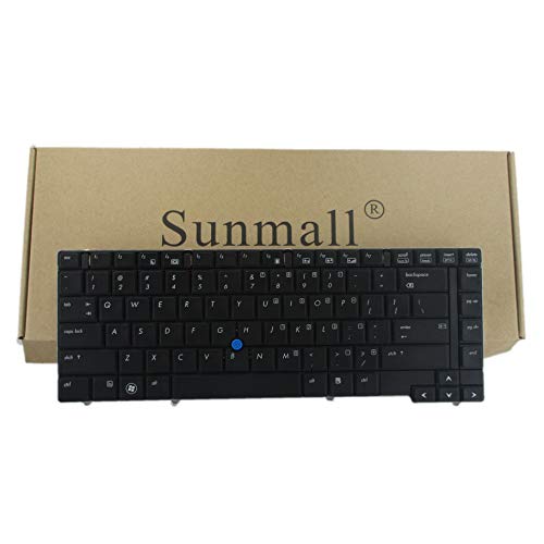 SUNMALL Keyboard Replacement with Big Pointer Compatible with HP EliteBook 8440p 8440w Series Black US Laptop - Image 2