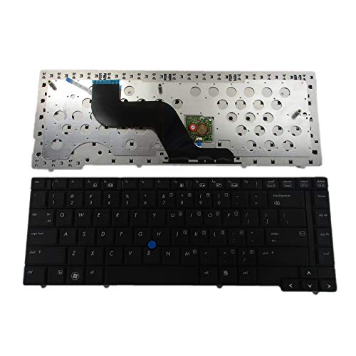 SUNMALL Keyboard Replacement with Big Pointer Compatible with HP EliteBook 8440p 8440w Series Black US Laptop - Image 1