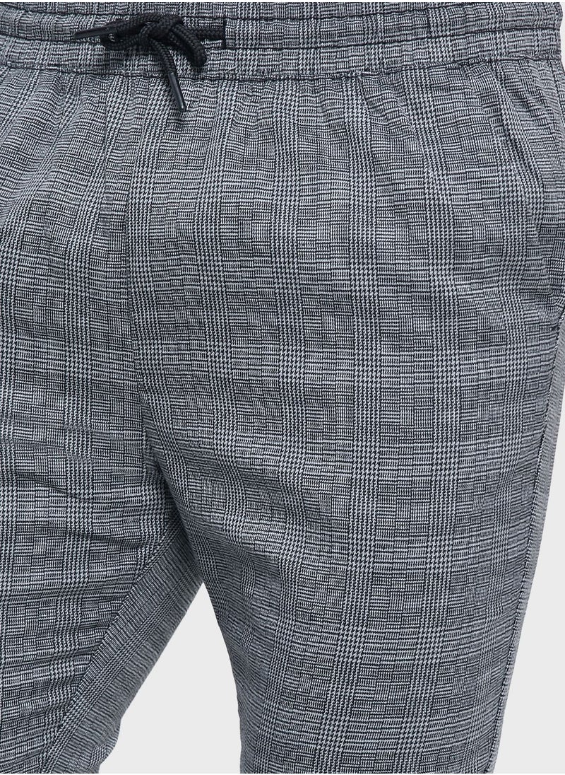 BRAVE SOUL - Check Trousers - Image 1