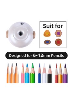 Y&D Rechargeable Electric Pencil Sharpener, Fully Automatic Sharpener Auto Stop for 6-12mm Pencils, Hands-Free Colored Fast & Sharp, Kids, Home, Classroom  - Image 4