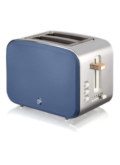 Swan Swan ST14610BLUN Nordic 2-Slice Toaster with Defost/Reheat/Cancle Functions, Cord Storage, 900W, Blue  - Image 1