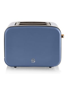 Swan Swan ST14610BLUN Nordic 2-Slice Toaster with Defost/Reheat/Cancle Functions, Cord Storage, 900W, Blue  - Image 2