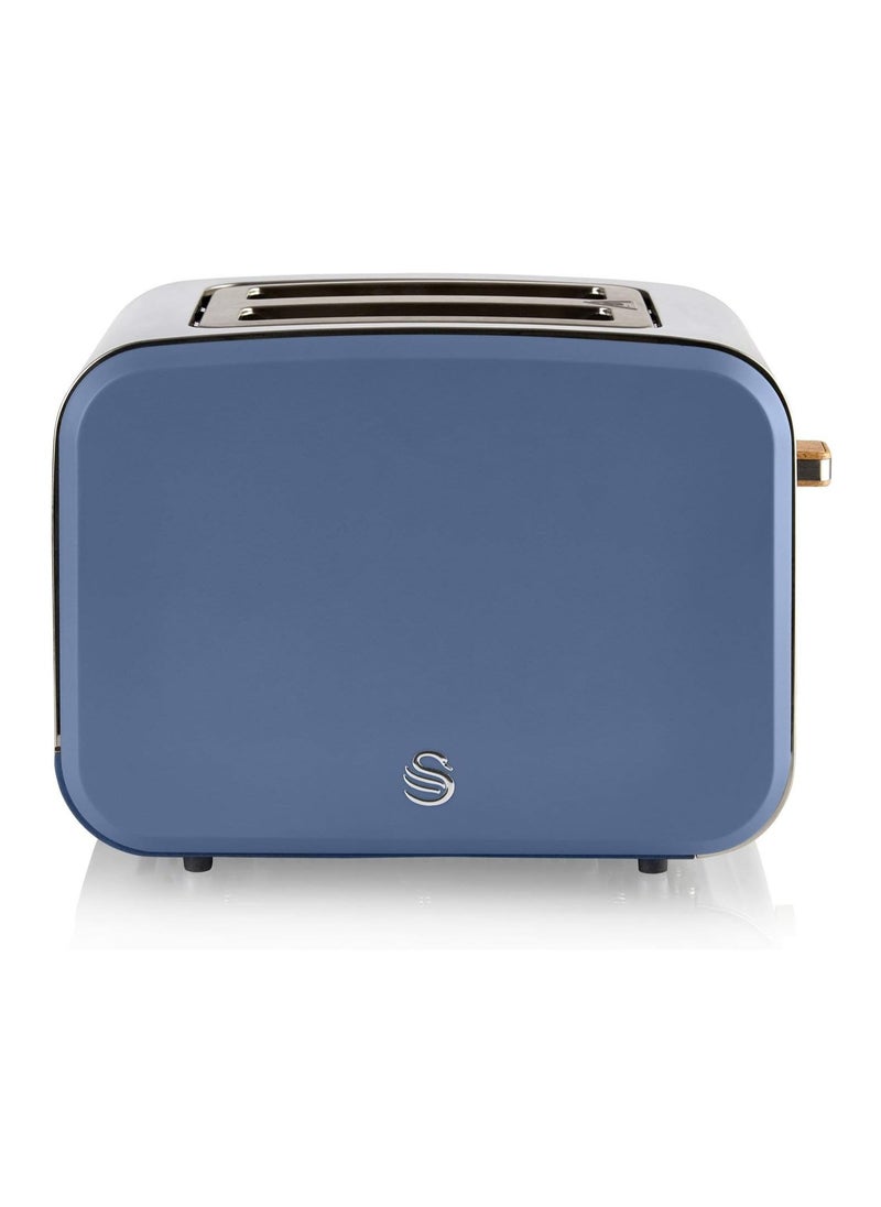 Swan Swan ST14610BLUN Nordic 2-Slice Toaster with Defost/Reheat/Cancle Functions, Cord Storage, 900W, Blue  - Image 2