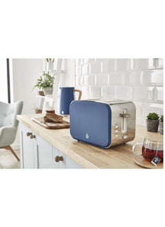 Swan Swan ST14610BLUN Nordic 2-Slice Toaster with Defost/Reheat/Cancle Functions, Cord Storage, 900W, Blue  - Image 3