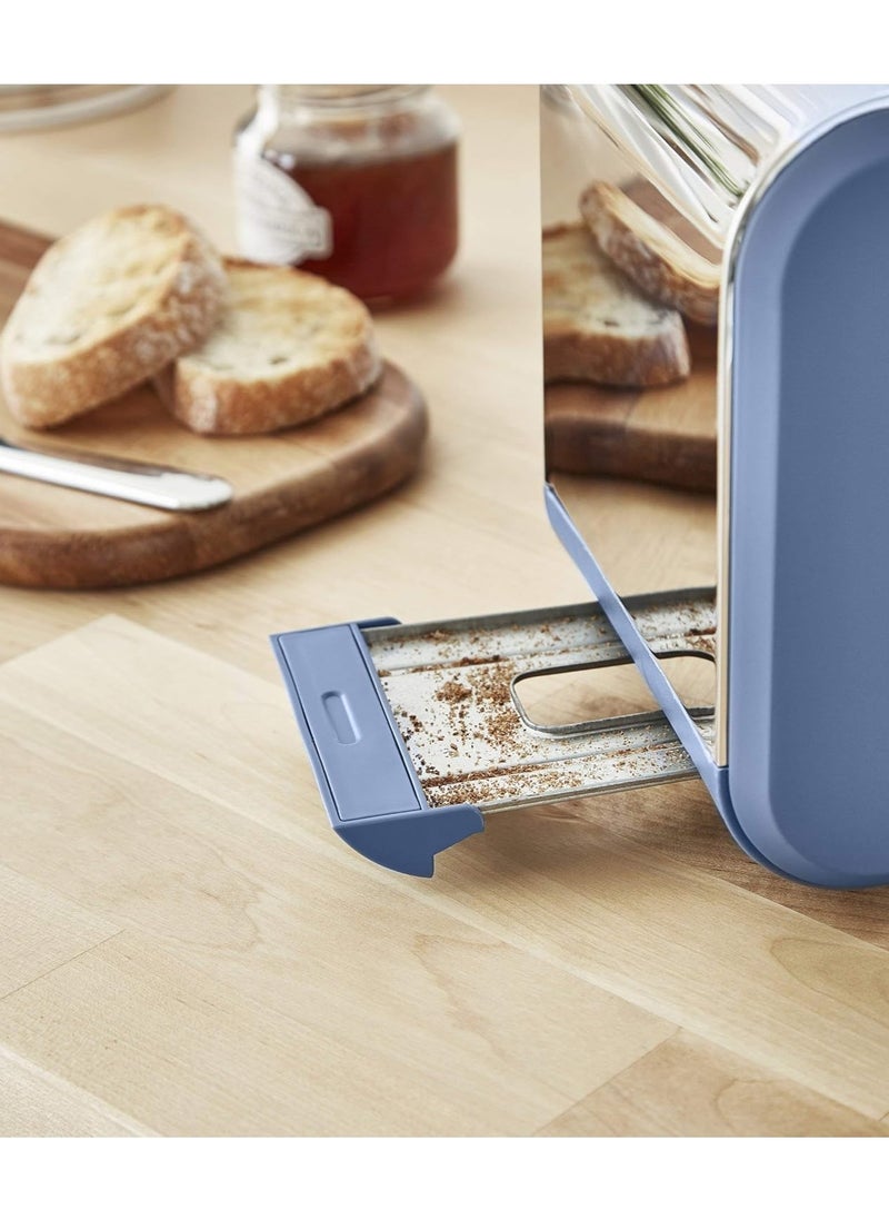 Swan Swan ST14610BLUN Nordic 2-Slice Toaster with Defost/Reheat/Cancle Functions, Cord Storage, 900W, Blue  - Image 4
