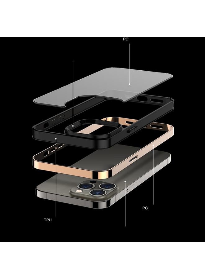 Zaboon Case For iPhone 13 Pro Max 3 in 1 Electroplated Frame Phantom Phone Case - Image 2